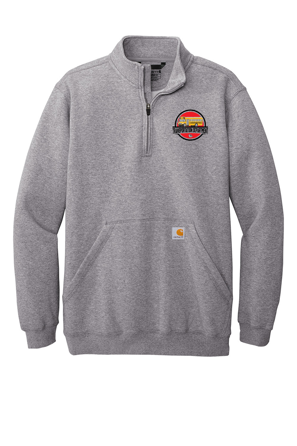 Heather Grey Transportation Carhartt 1/4 Zip