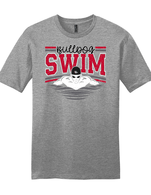 Grey Frost Cursive Swim SoftStyle Tee