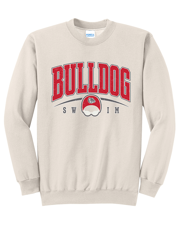 Natural Bulldog Swim Crewneck