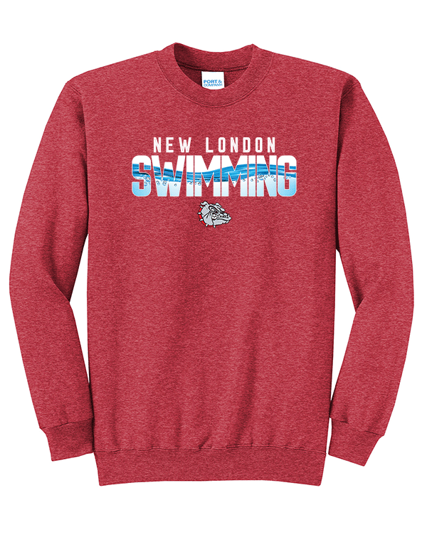 Heather Red Swimming Pool Crewneck