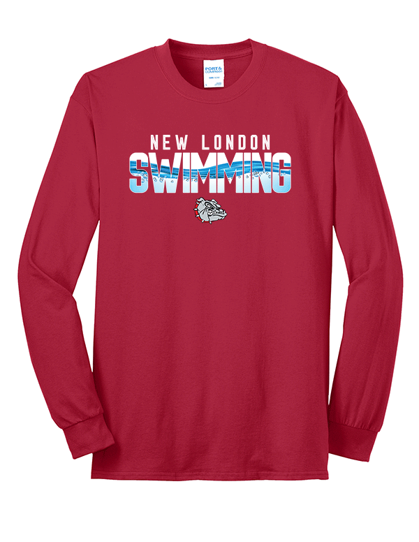 Red Swimming Pool Core Blend Long Sleeve
