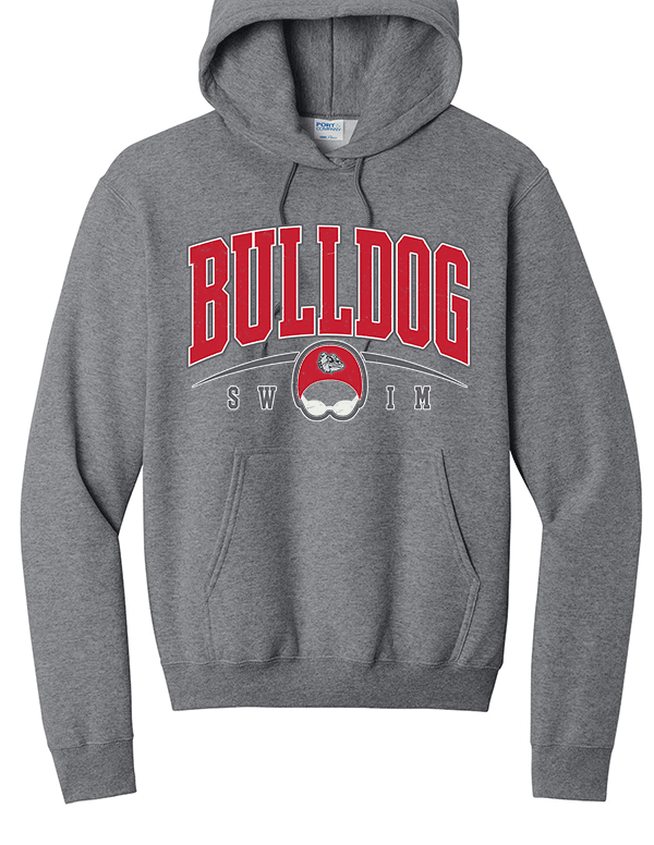 Graphite Heather Bulldog Swim Sweatshirt