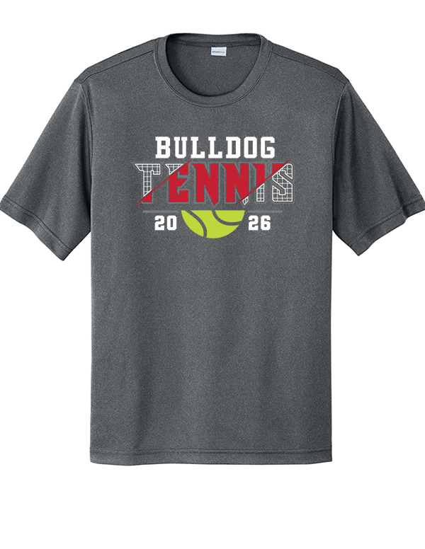 Iron Grey Bulldog Tennis Dri-Fit Tee