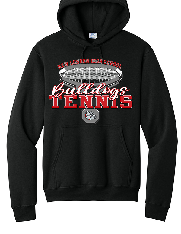 Jet Black Tennis Racquet Sweatshirt