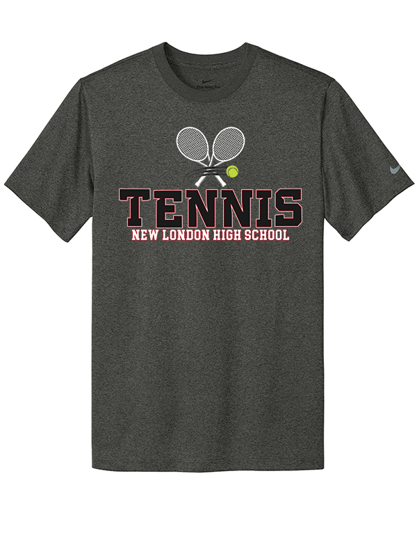 Dark Smoke Heather NLHS Tennis Nike Tee