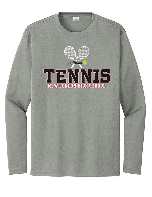Grey Concrete Heather NLHS Tennis Dri-Fit Long Sleeve