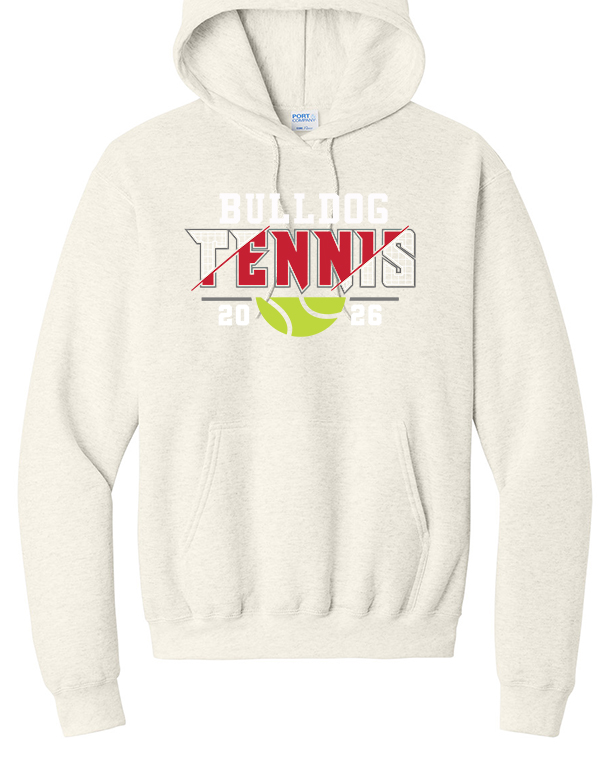 Oatmeal Heather Bulldog Tennis Sweatshirt