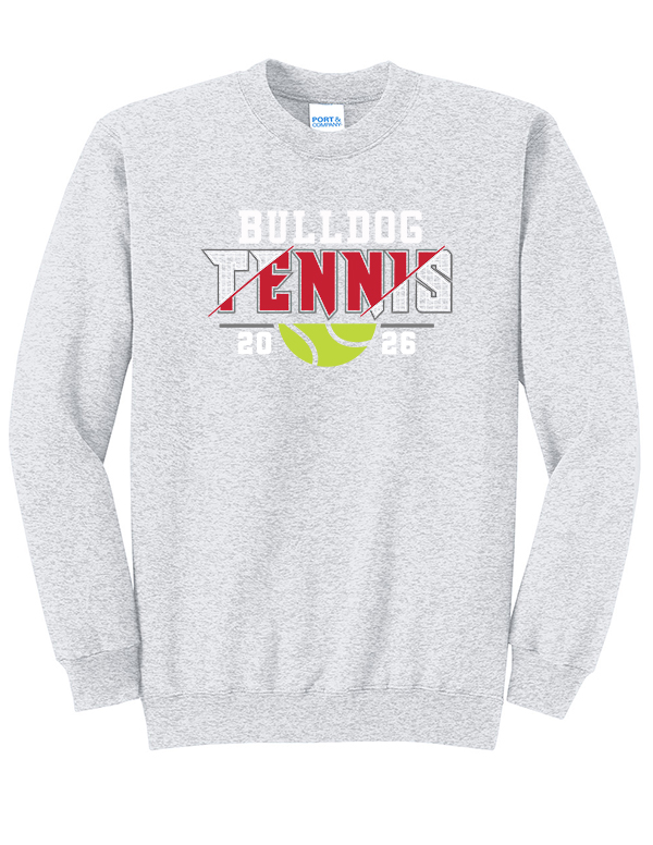 Ash Bulldog Tennis Crewneck
