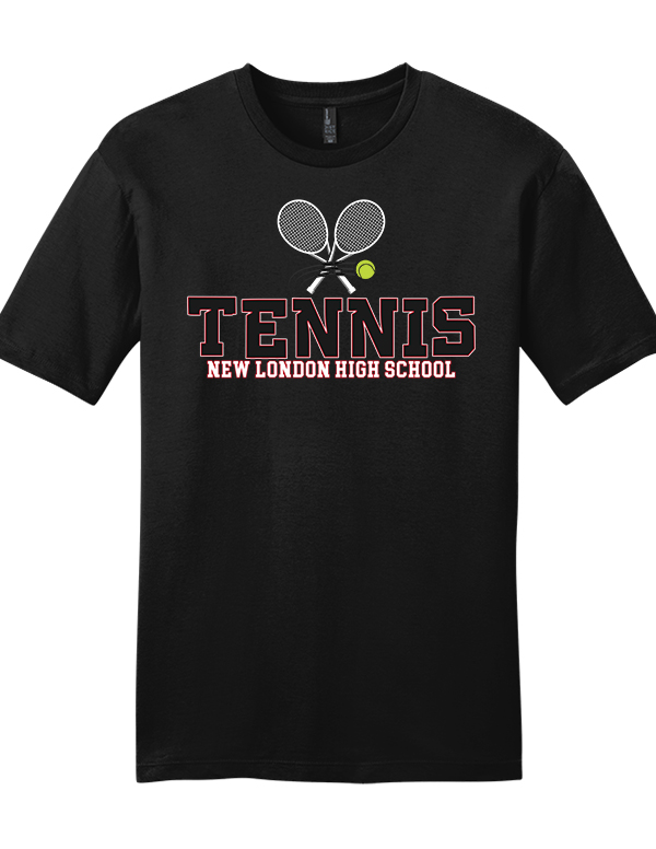 Black NLHS Tennis SoftStyle Tee