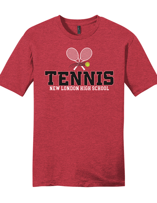 Heathered Red NLHS Tennis SoftStyle Tee