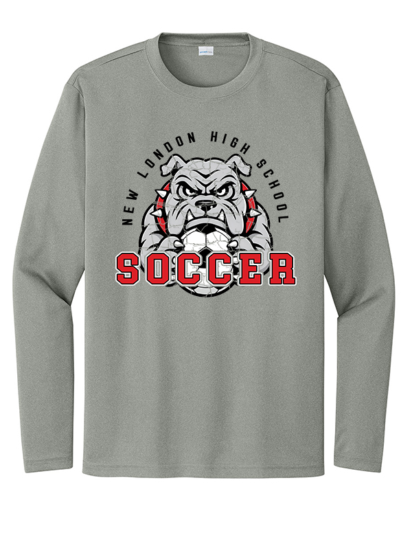 Grey Concrete Heather Bulldog Dri-Fit Long Sleeve
