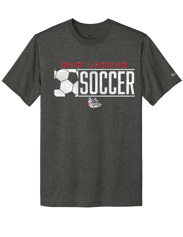Dark Smoke Heather NL Soccer Nike Tee