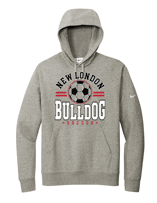 Dark Grey Heather Bulldog Soccer Nike Sweatshirt