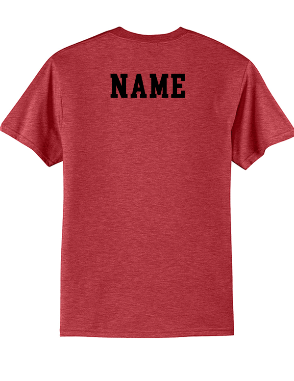 Heather Red  NLXC Classic Core Blend Tee 2