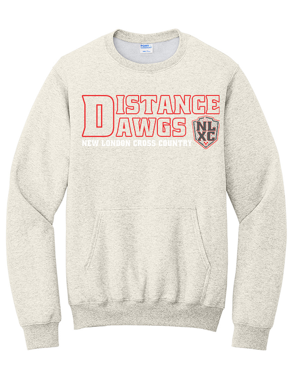 Oatmeal Heather NLXC Distance Dawgs Pocket Crewneck
