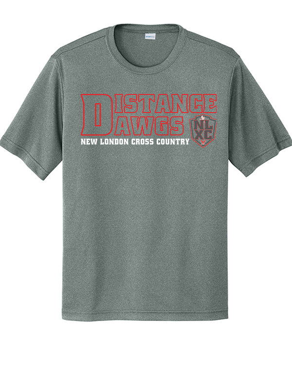 Grey Concrete Heather  NLXC Distance Dawgs Dri-Fit Tee