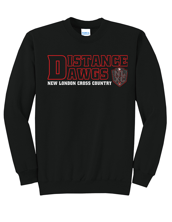 Jet Black  NLXC Distance Dawgs Crewneck