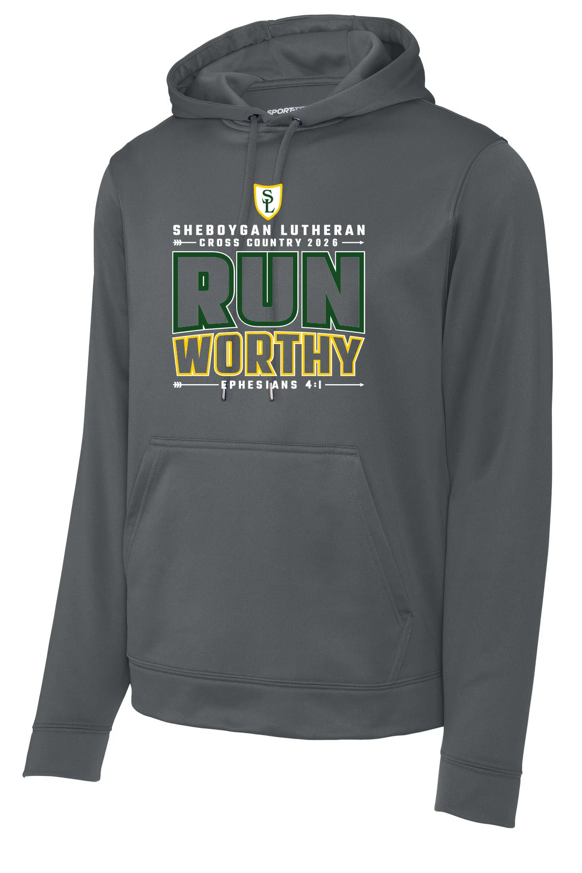 Dark Smoke Grey Sheboygan Lutheran CC Dri-Fit Hoodie