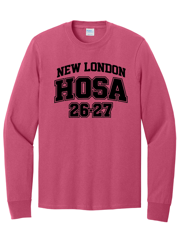 Sangria Port & Co™ Long Sleeve Core Cotton Tee