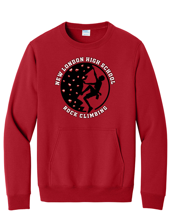 Red Circle Logo Core Fleece Pocket Crewneck