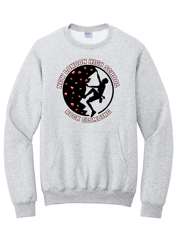 Ash Circle Logo Core Fleece Pocket Crewneck