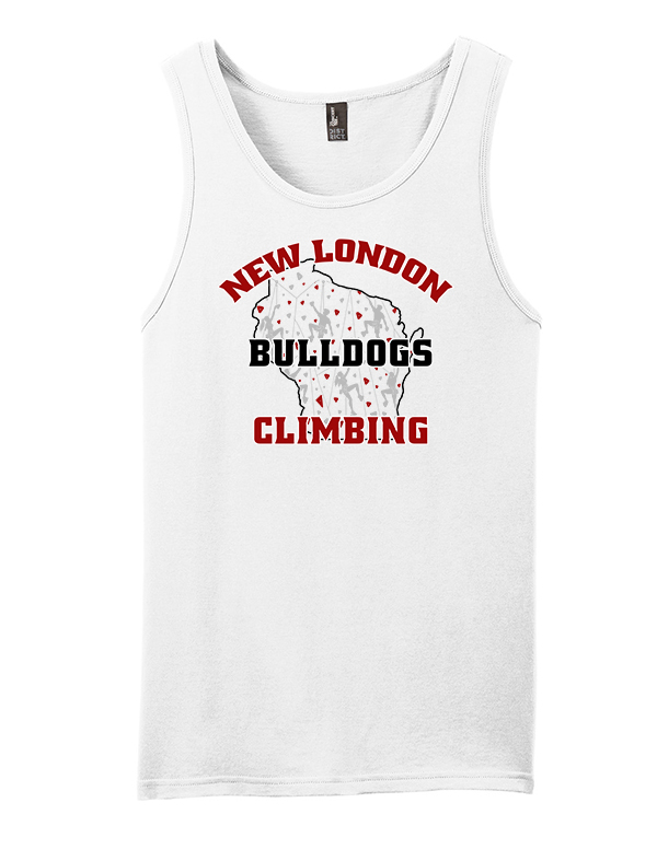 White  WI Bulldog Climbing Concert Tank