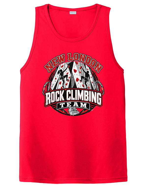True Red Climbing Wall Competitor Tank
