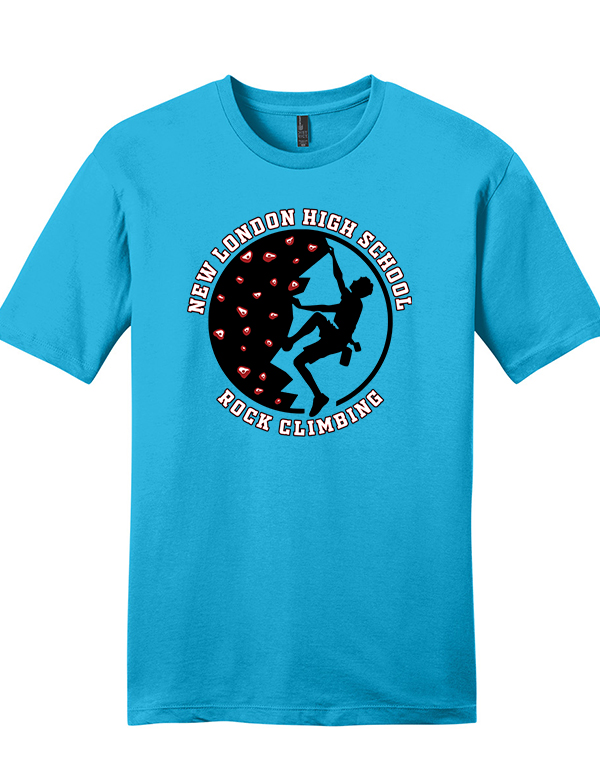 Light Turquoise Circle Logo Soft Cotton Tee