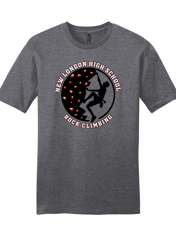 Heathered Charcoal Circle Logo Soft Cotton Tee