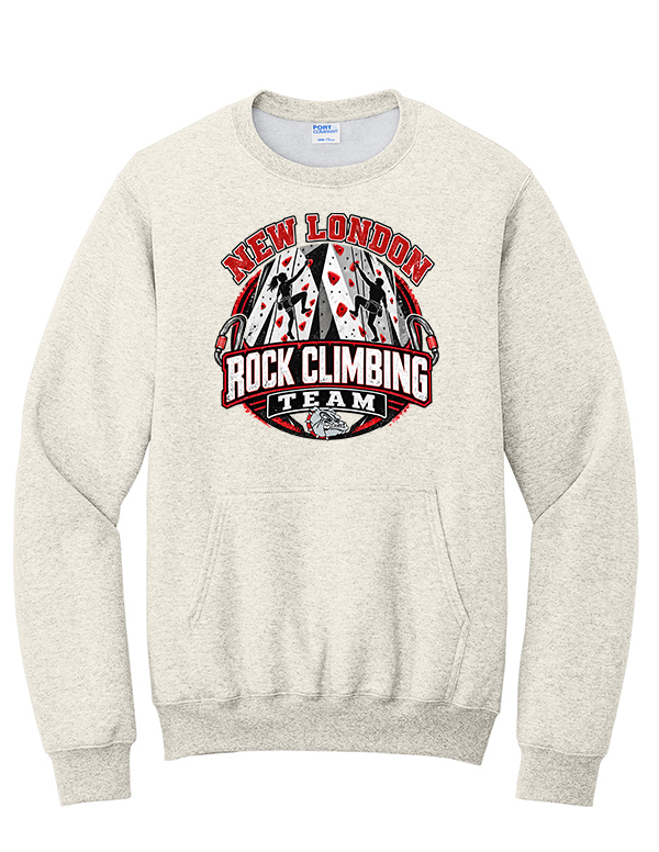 Oatmeal Heather Climbing Wall Core Fleece Pocket Creweck
