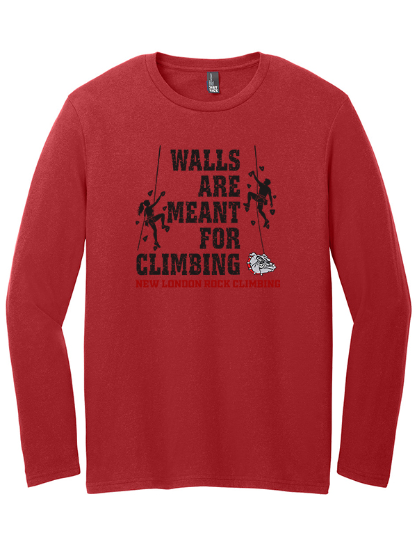 Classic Red  Walls Soft Cotton Long Sleeve Tee