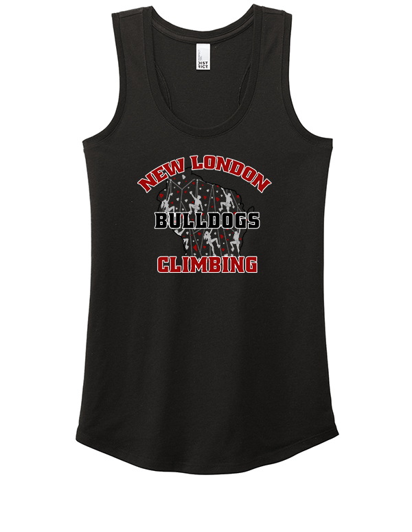 Black WI Bulldog Climbing Women’s Perfect Tri Racerback Tank