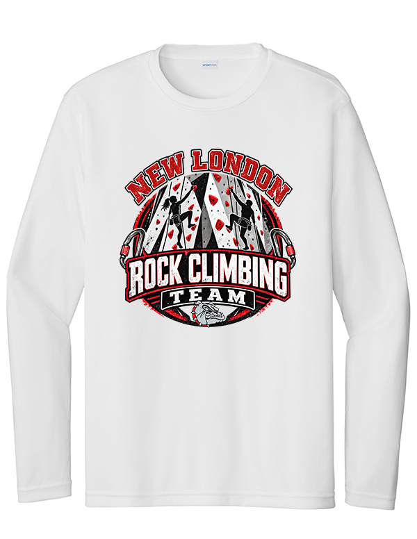 White  Climbing Wall Long Sleeve Competitor Tee