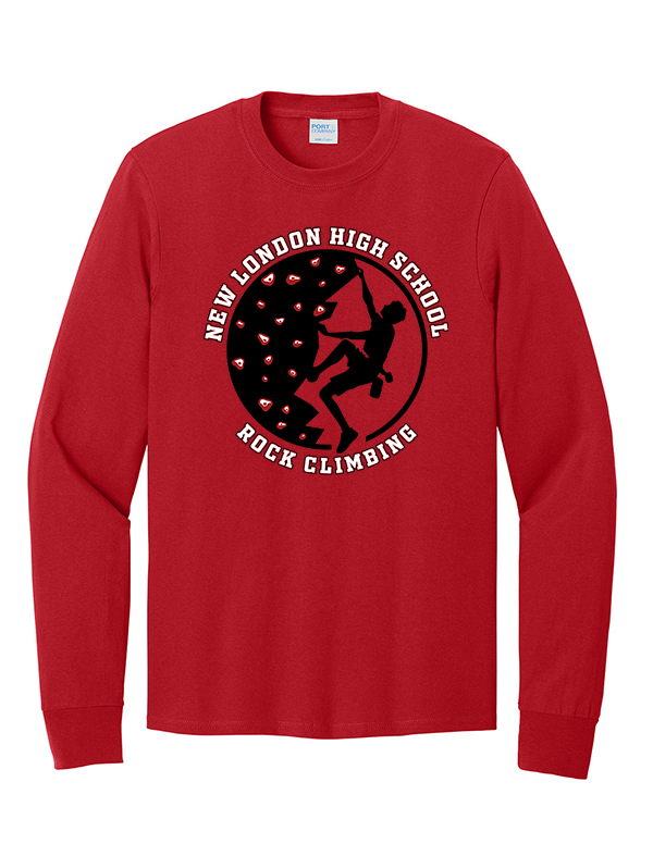 Red Circle Logo Long Sleeve Core Cotton Tee