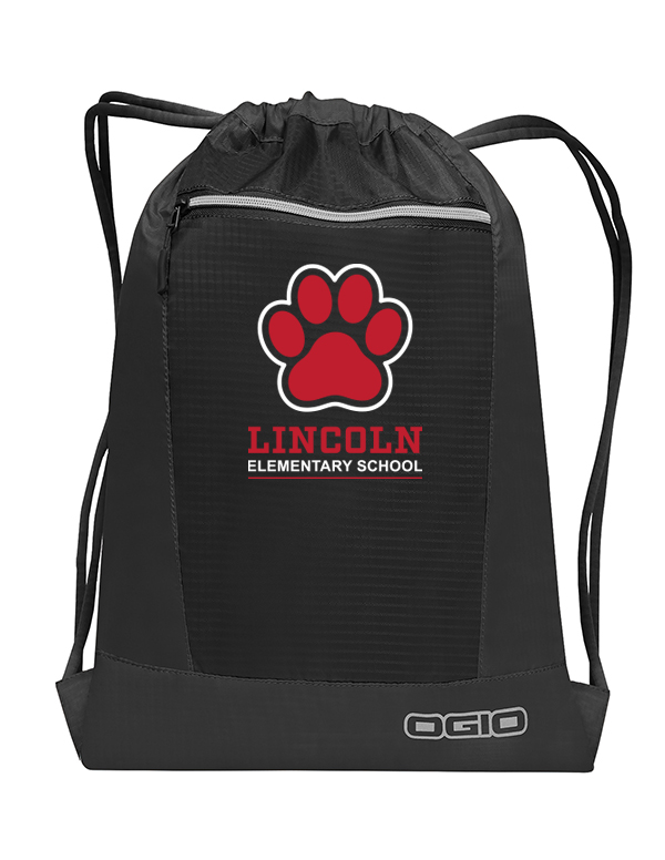 Black Pawprint Lincoln Cinch Pack