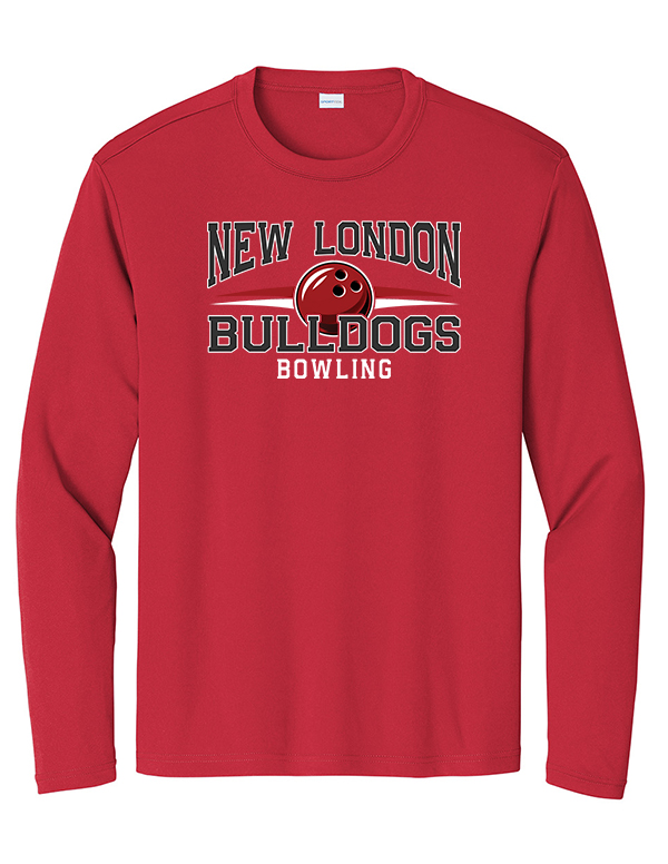 True Red NL Bowling Long Sleeve Performance Tee