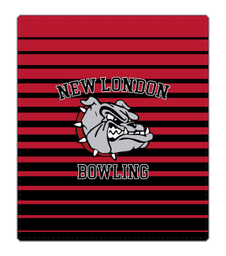 Sublimated Bulldog Sublimated Fleece Blanket