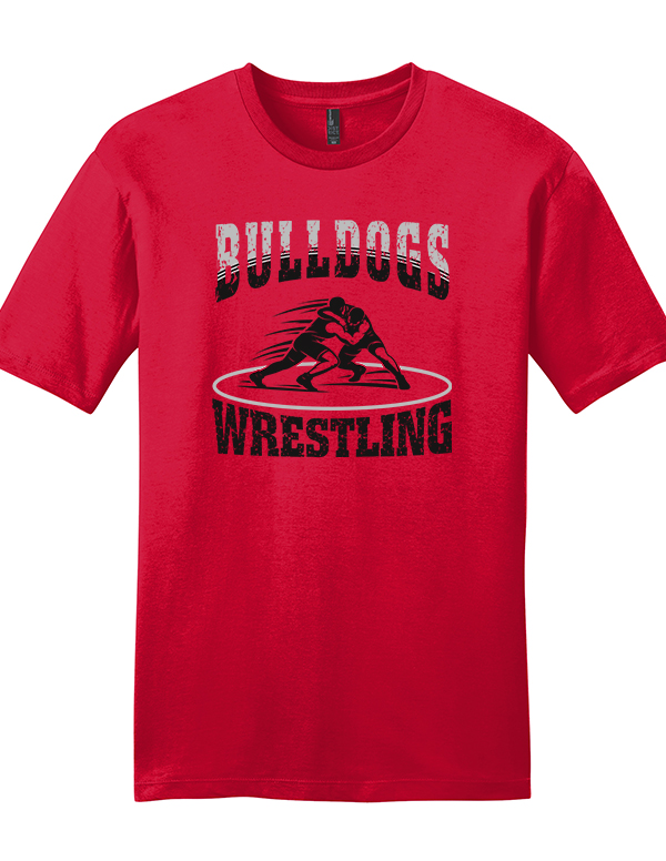Classic Red BD Wrestling Mat District ® Very Important Tee ®
