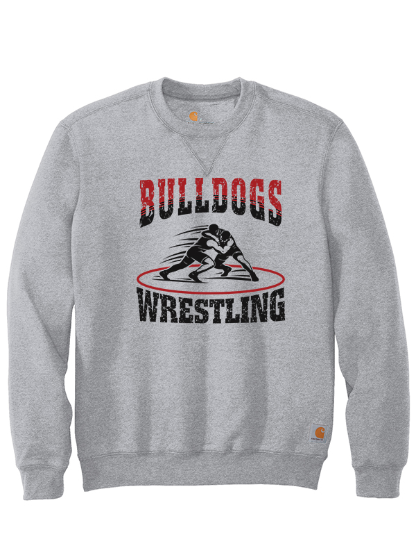 Heather Grey BD Wrestling Mat Carhartt® Midweight Crewneck Sweatshirt