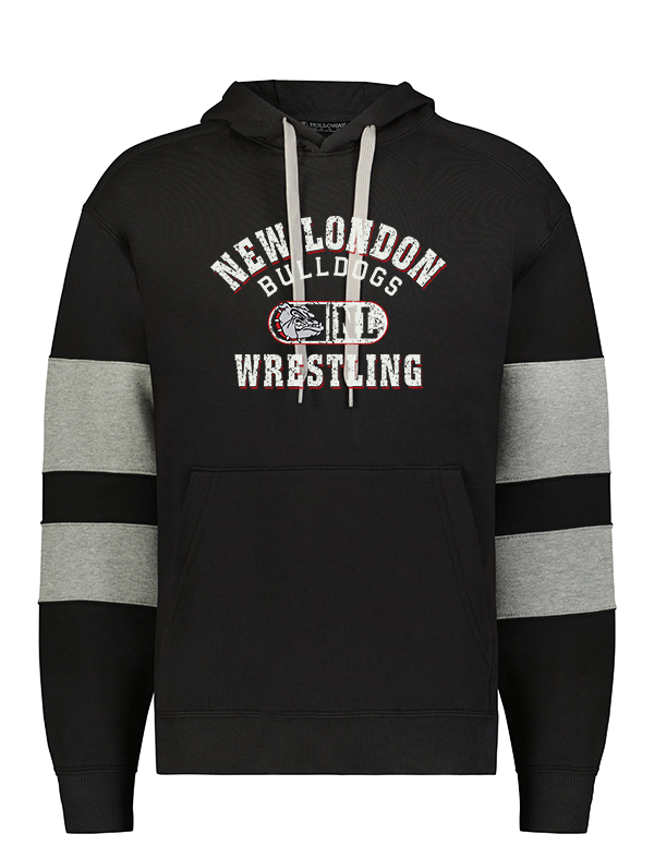 Black/Charcoal Heather NLB Wrestling Holloway Jackson Way Hoodie