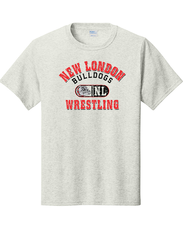 Oatmeal Heather NLB Wrestling Port & Co™ Core Cotton Tee