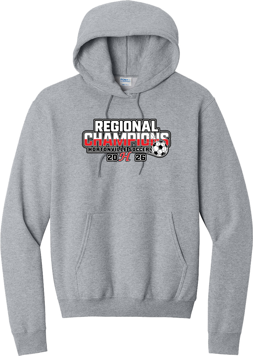 Athletic Heather Hortonville Soccer Regional Champs Hoodie