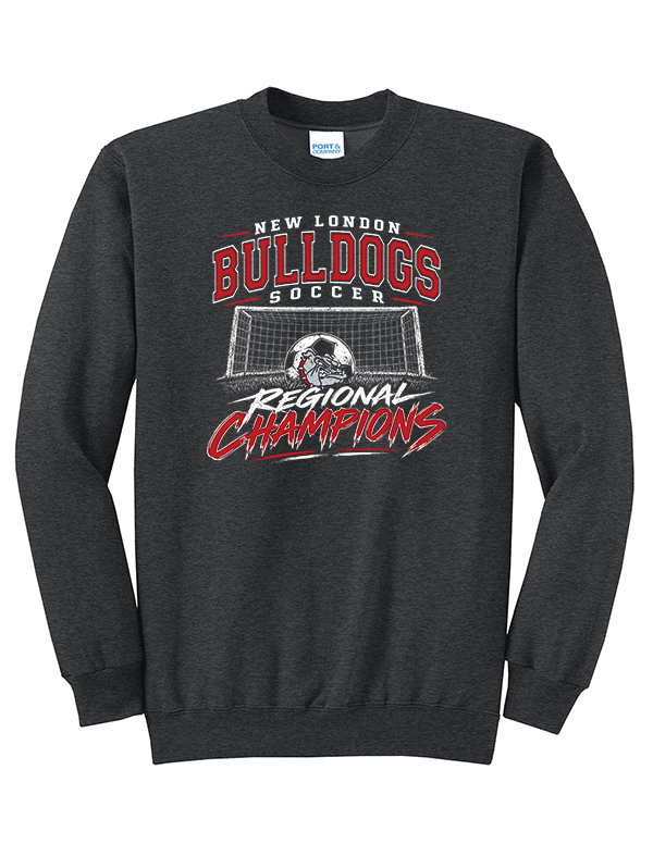 Black Heather NL Soccer Regional Champs Fleece Crewneck Sweatshirt