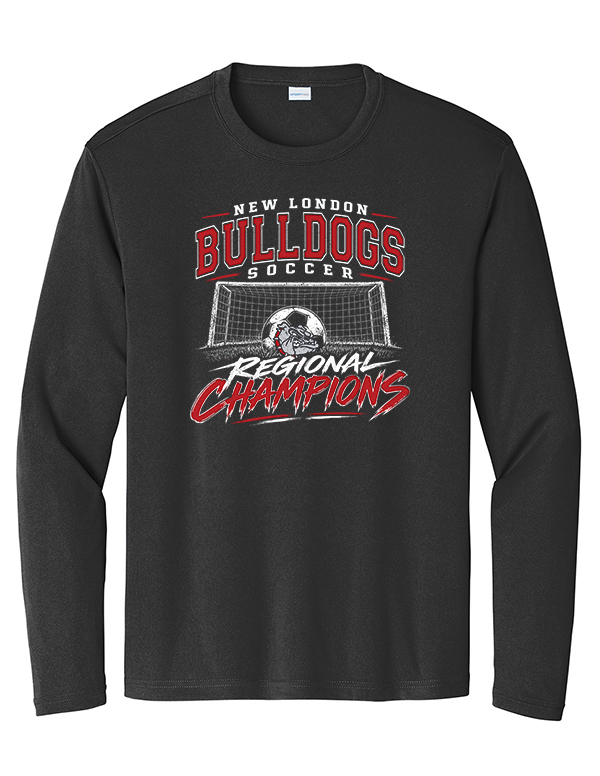 Black NL Soccer Regional Champs Long Sleeve Performance Tee